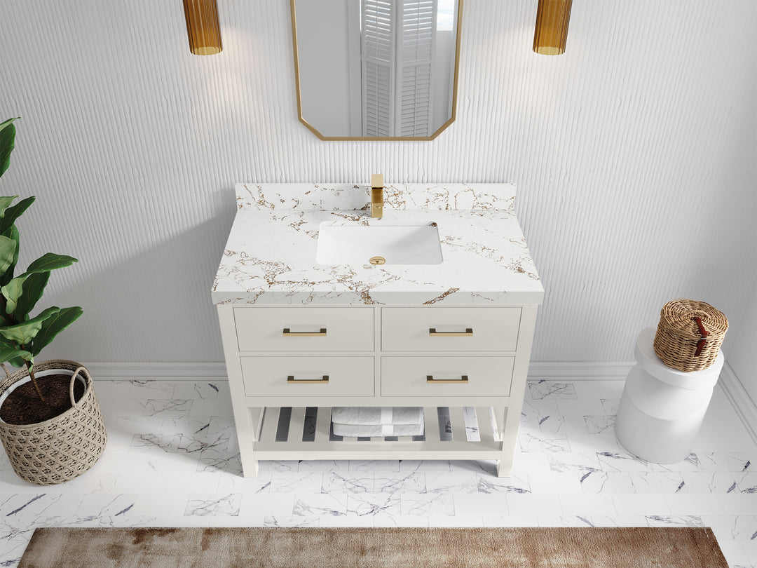 Parker 42 in. W x 22 in. D Single Sink Bathroom Vanity