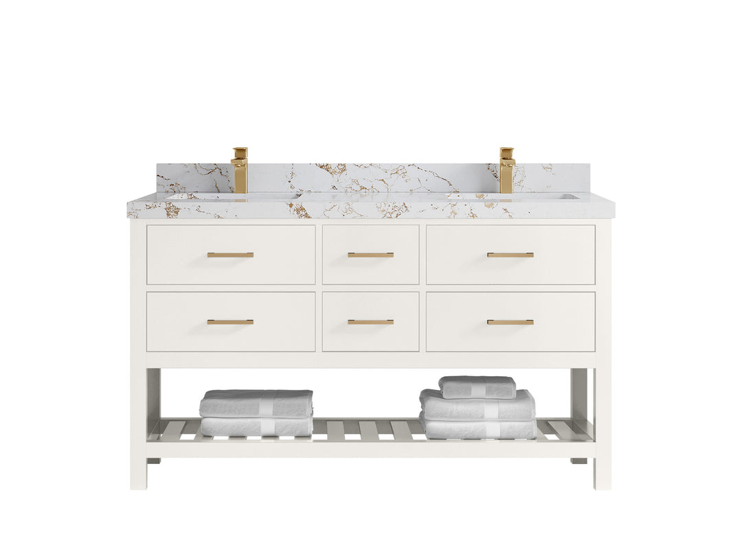 Parker 60 in. W x 22 in. D Double Sink Bathroom Vanity