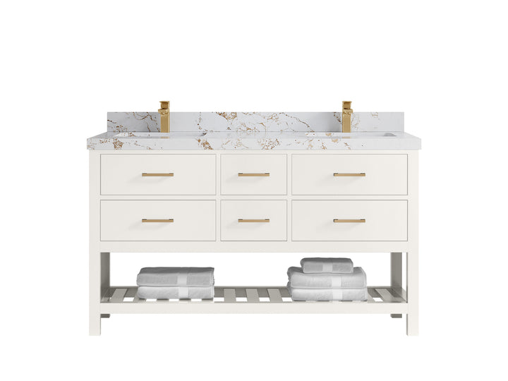 Parker 60 in. W x 22 in. D Double Sink Bathroom Vanity - photo 32
