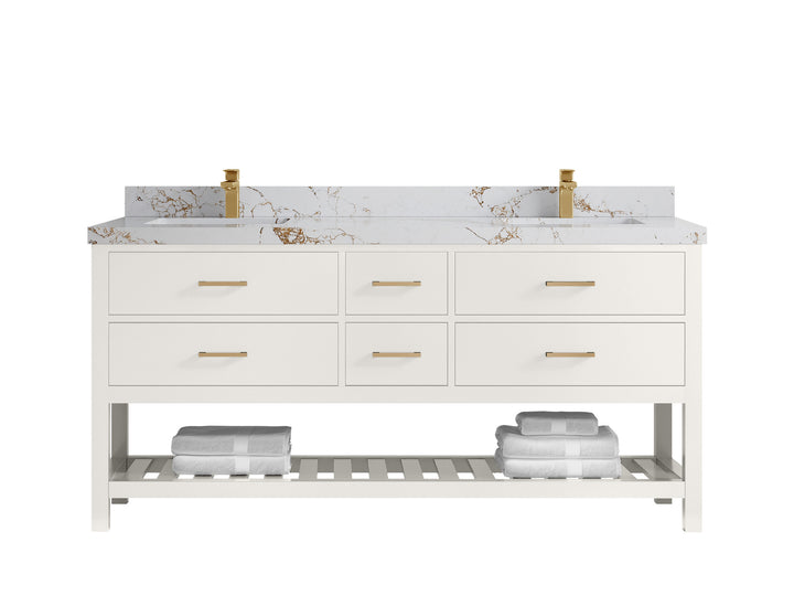 Parker 72 in. W x 22 in. D Double Sink Bathroom Vanity - photo 32