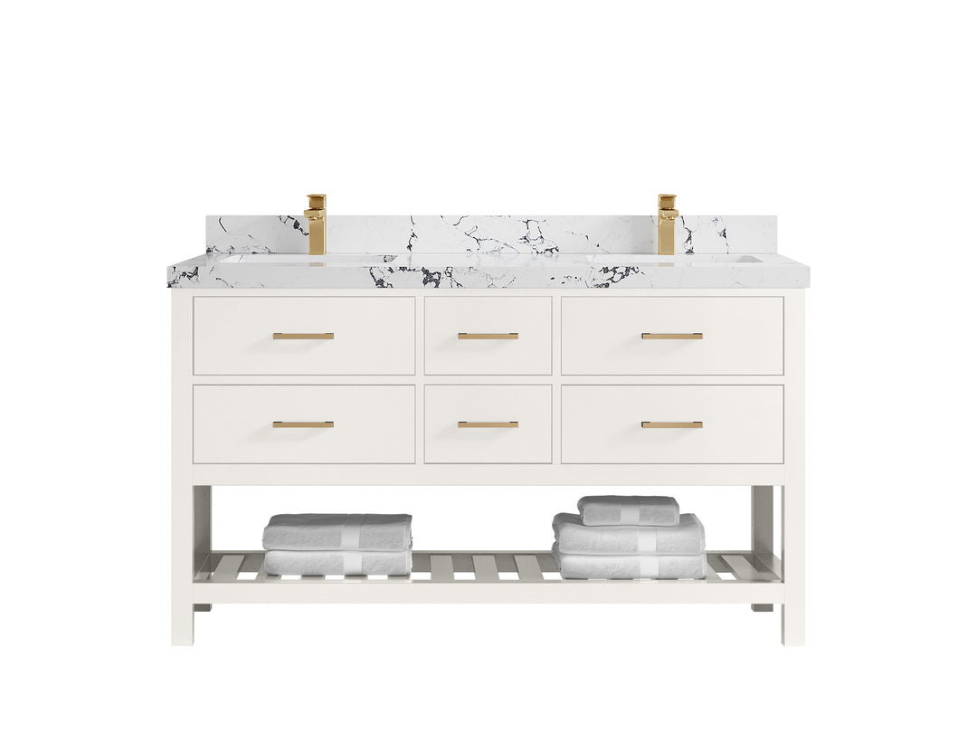 Parker 60 in. W x 22 in. D Double Sink Bathroom Vanity