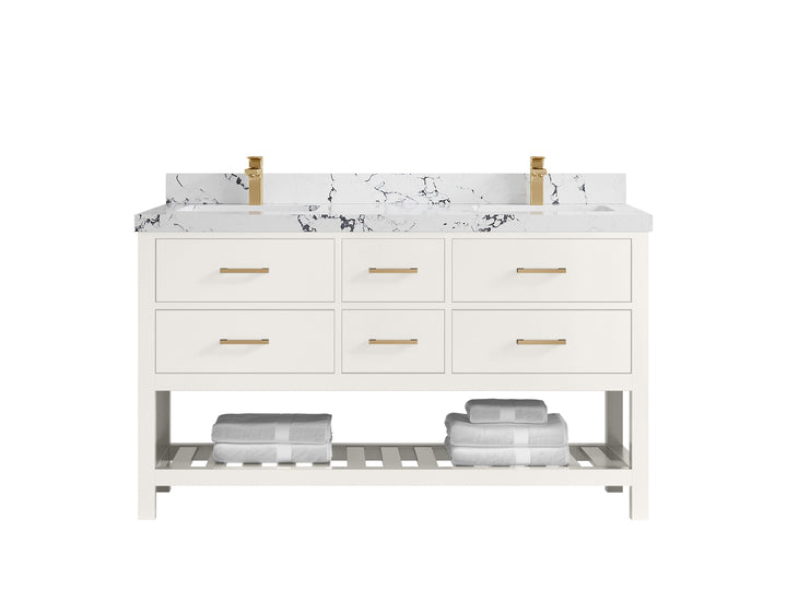 Parker 60 in. W x 22 in. D Double Sink Bathroom Vanity - photo 34