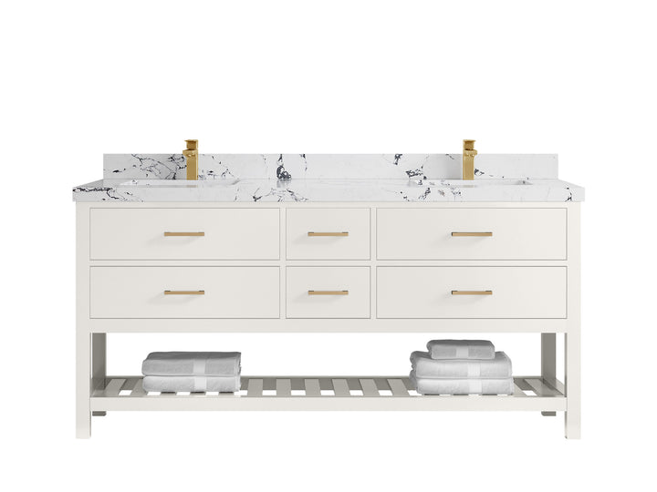 Parker 72 in. W x 22 in. D Double Sink Bathroom Vanity - photo 34