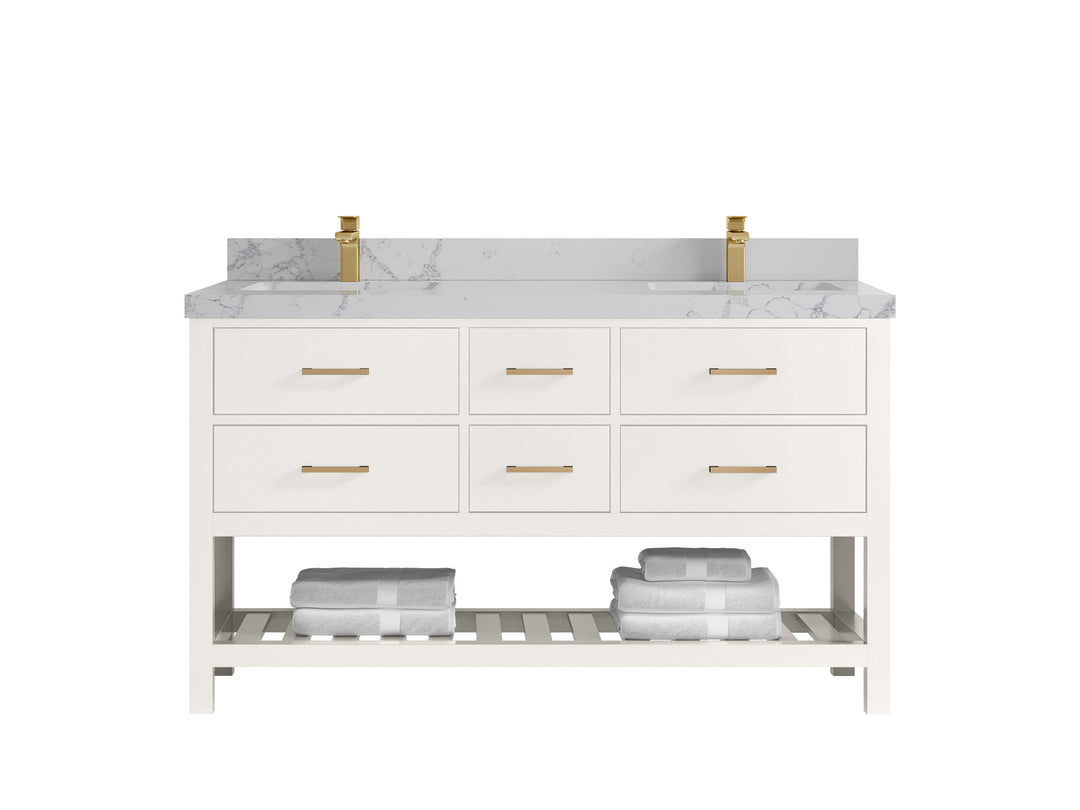 Parker 60 in. W x 22 in. D Double Sink Bathroom Vanity