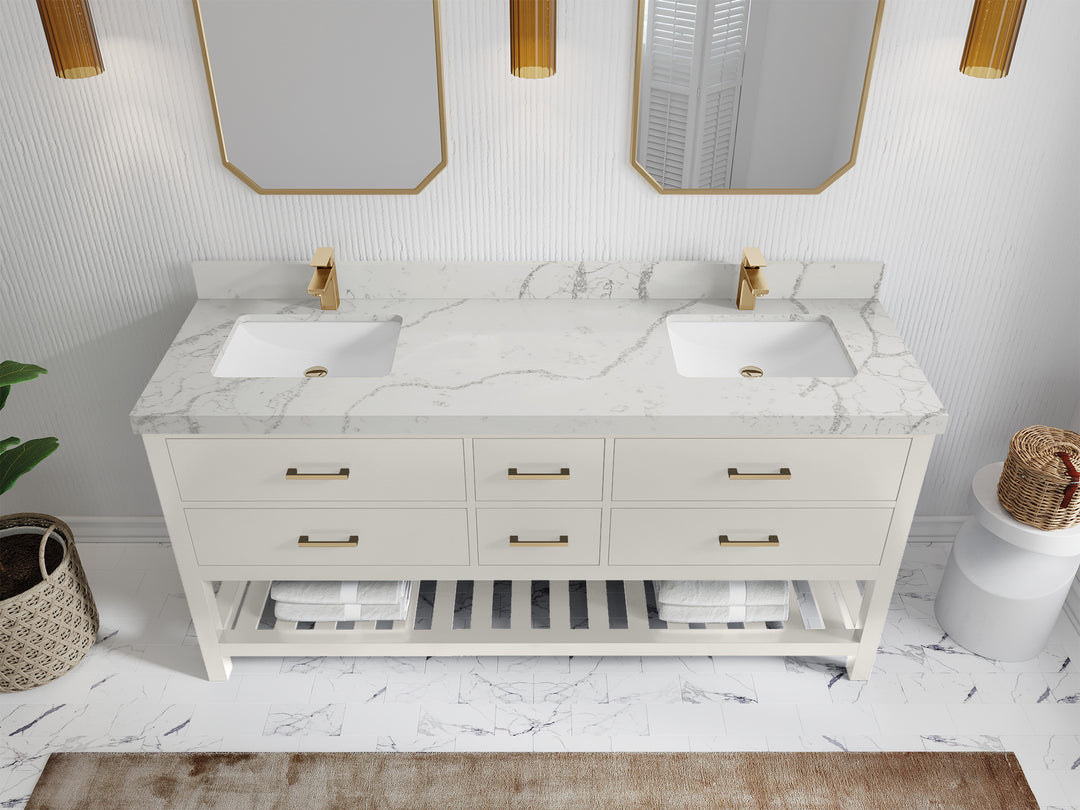 Parker 72 in. W x 22 in. D Double Sink Bathroom Vanity