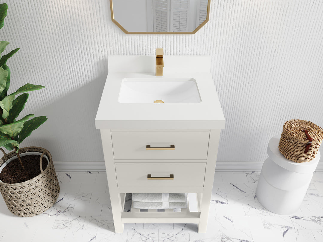 Parker 24 in. W x 22 in. D Single Sink Bathroom Vanity