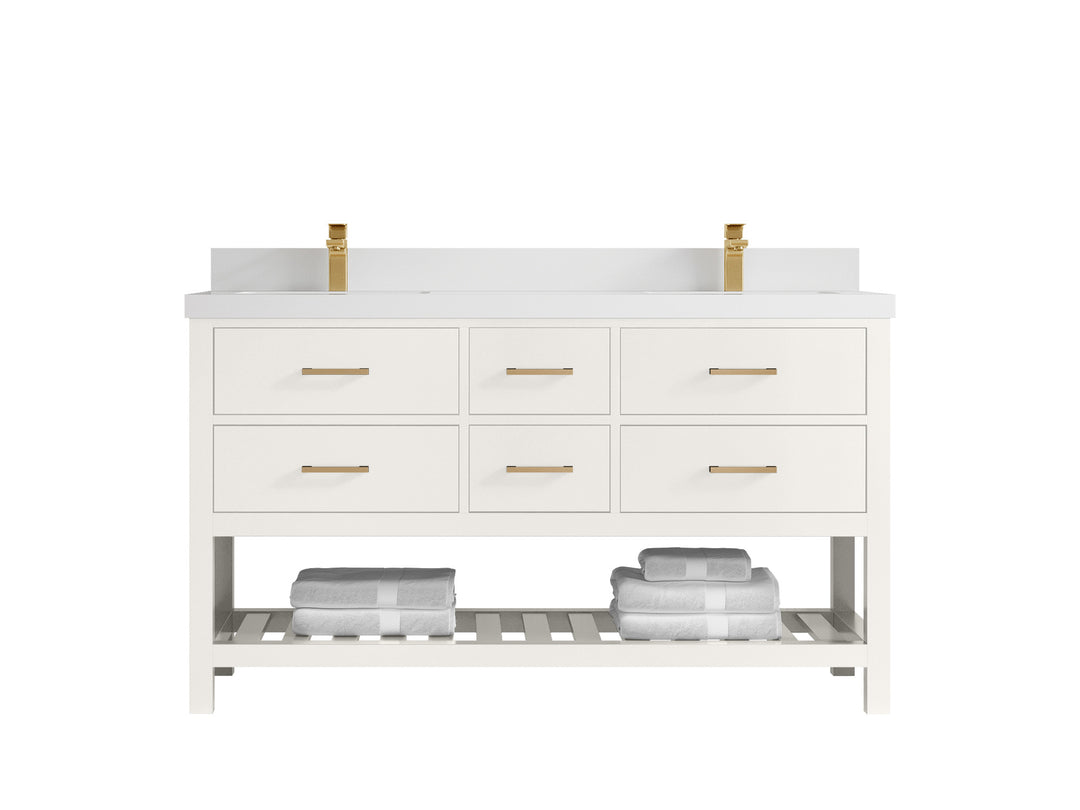 Parker 60 in. W x 22 in. D Double Sink Bathroom Vanity