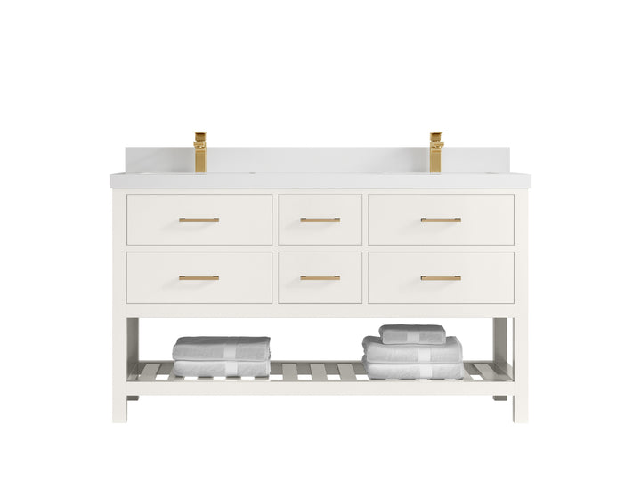 Parker 60 in. W x 22 in. D Double Sink Bathroom Vanity - photo 38