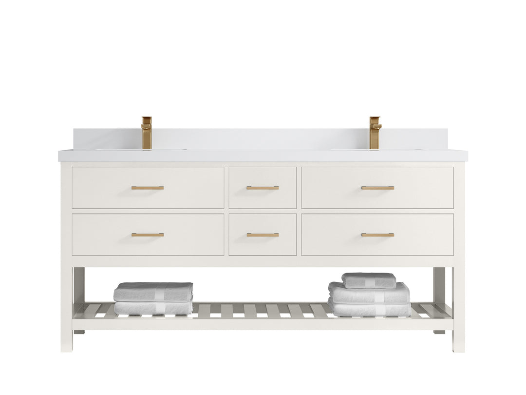 Parker 72 in. W x 22 in. D Double Sink Bathroom Vanity