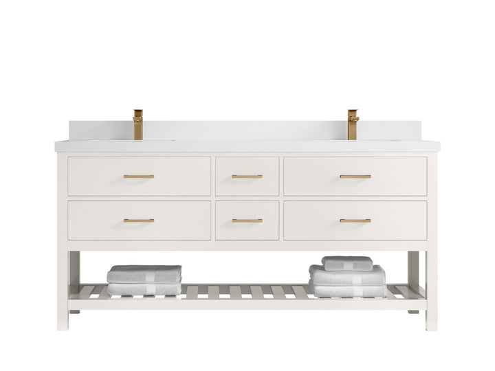 Parker 72 in. W x 22 in. D Double Sink Bathroom Vanity - photo 38