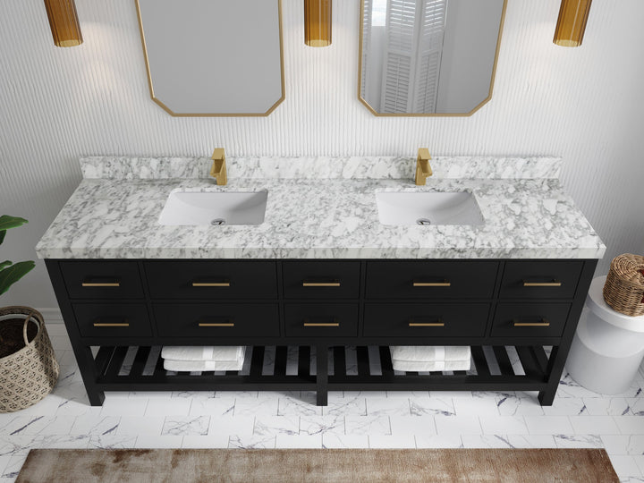Parker 84 in. W x 22 in. D Double Sink Bathroom Vanity - photo 19