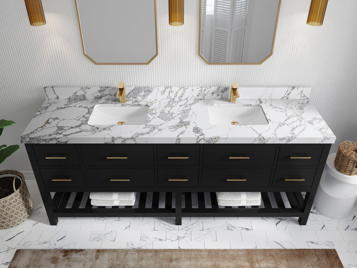 Parker 84 in. W x 22 in. D Double Sink Bathroom Vanity - photo 15