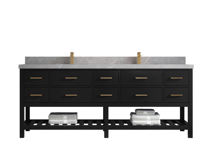 Parker 84 in. W x 22 in. D Double Sink Bathroom Vanity - photo 26