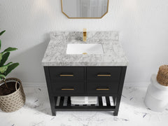 Parker 36 in. W x 22 in. D Single Sink Bathroom Vanity - photo 19