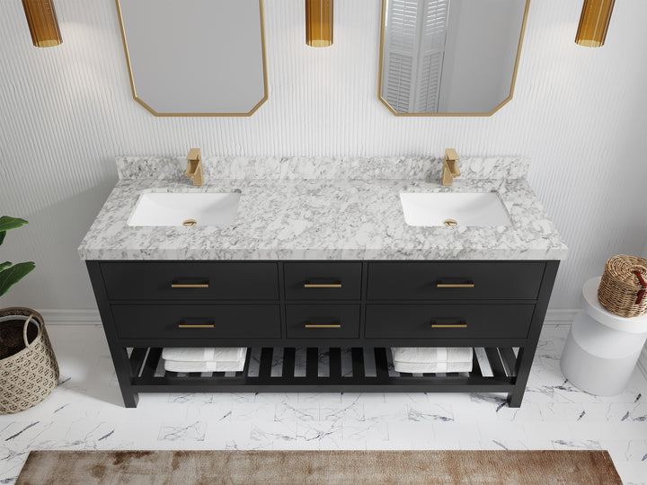 Parker 72 in. W x 22 in. D Double Sink Bathroom Vanity - photo 33