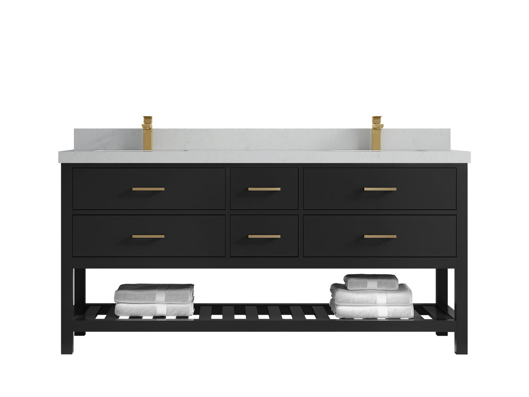 Parker 72 in. W x 22 in. D Double Sink Bathroom Vanity