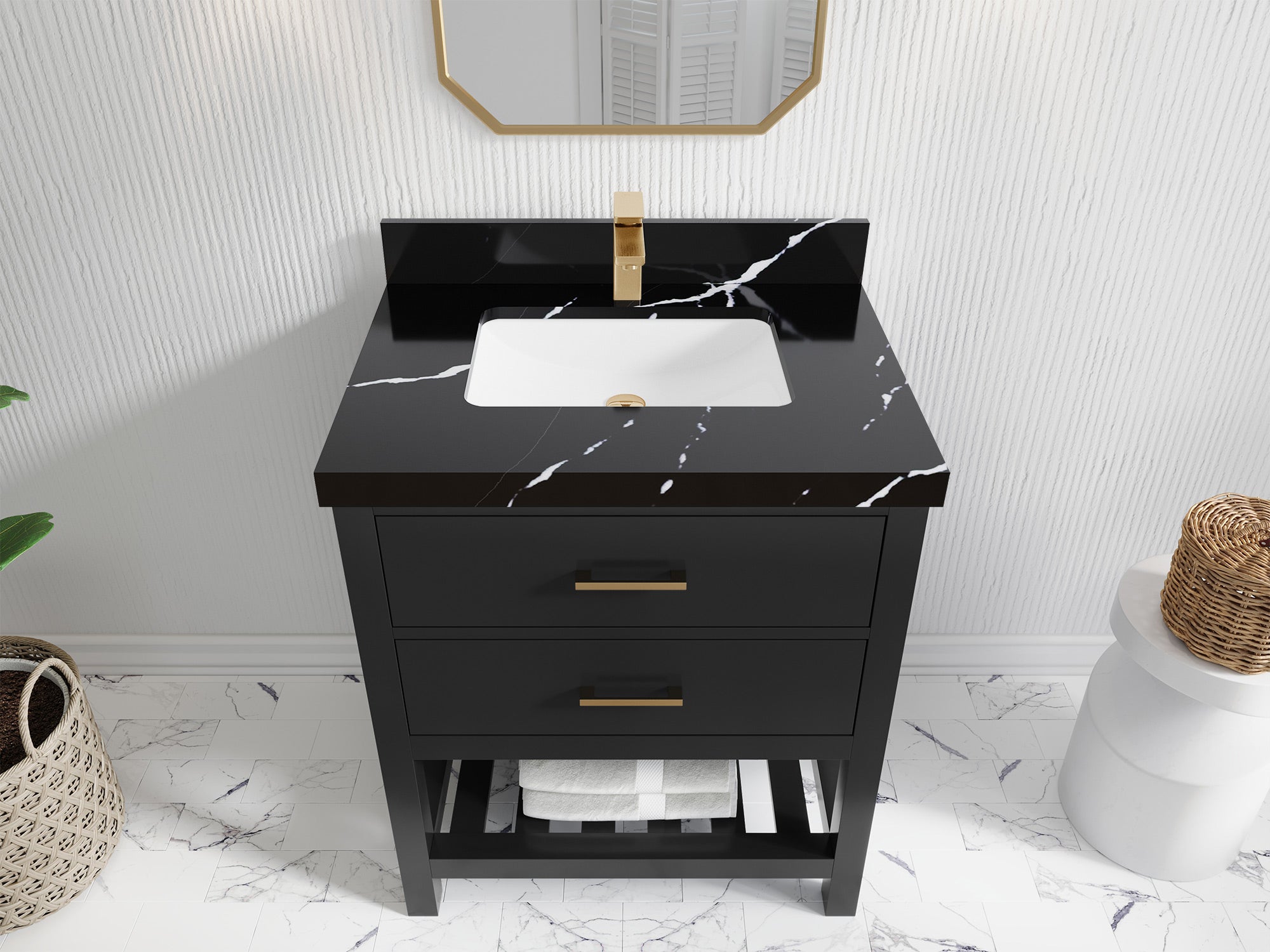 Parker 30 in. W x 22 in. D Single Sink Bathroom Vanity