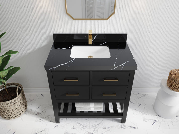 Parker 36 in. W x 22 in. D Single Sink Bathroom Vanity - photo 7