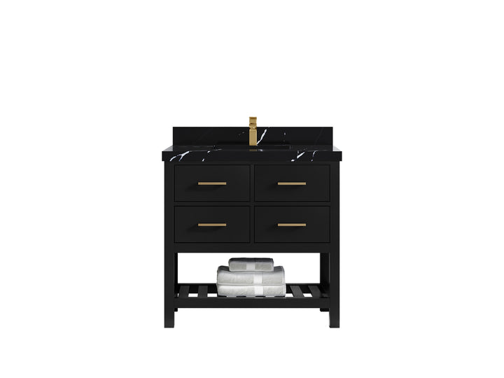 Parker 36 in. W x 22 in. D Single Sink Bathroom Vanity - photo 8