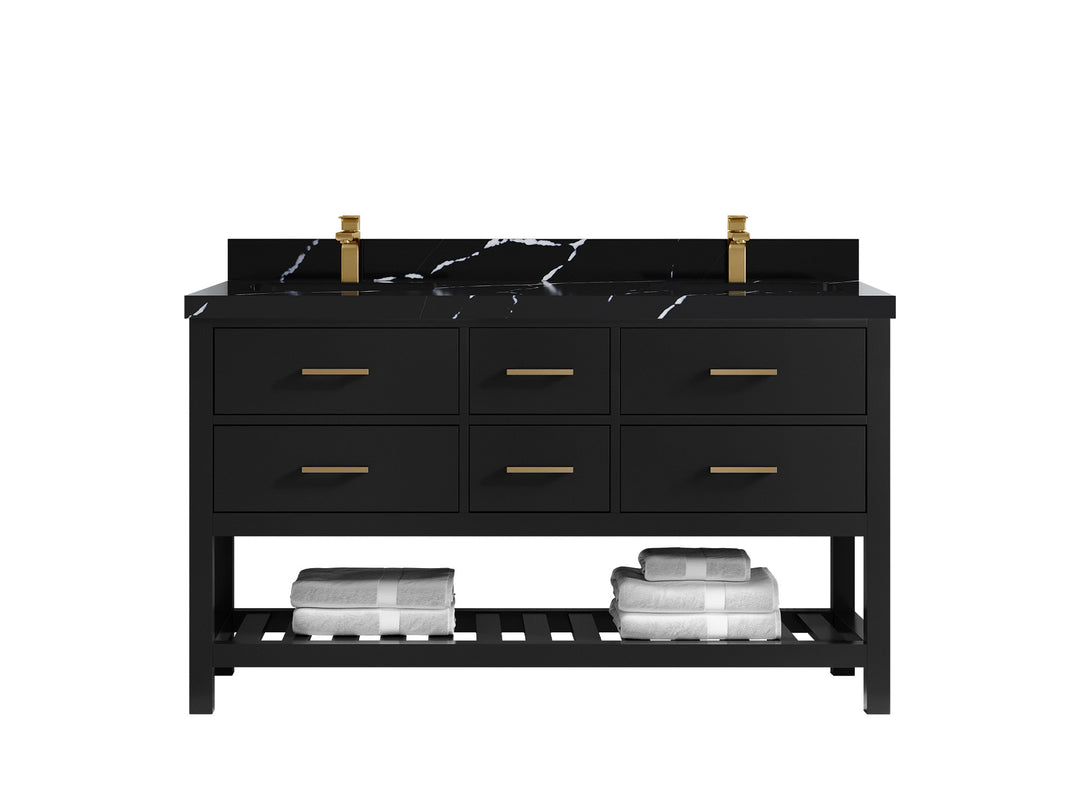 Parker 60 in. W x 22 in. D Double Sink Bathroom Vanity