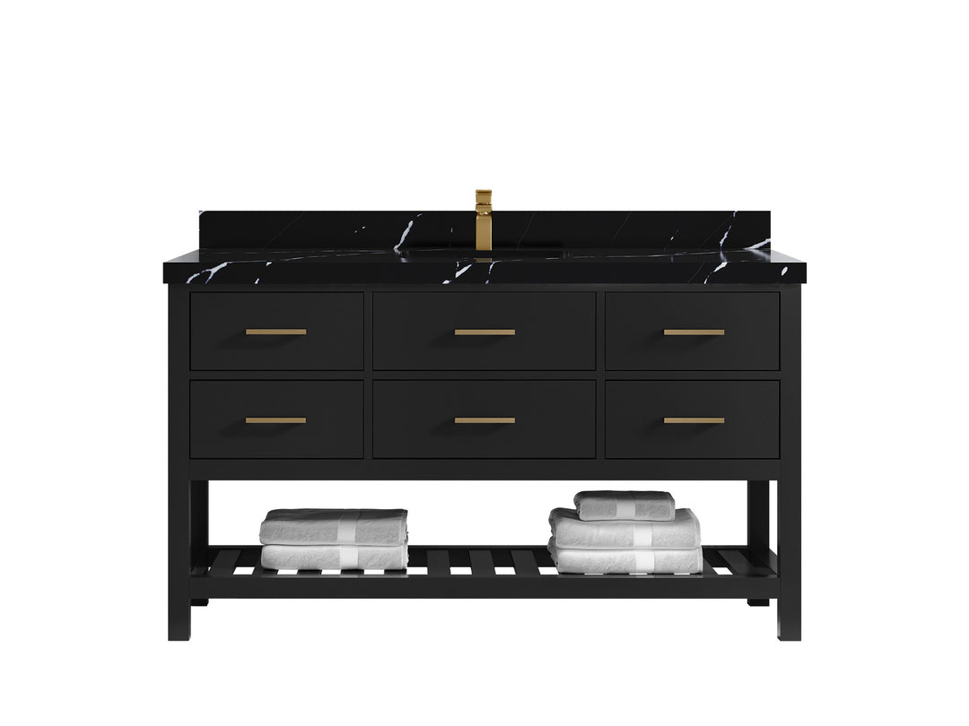 Parker 60 in. W x 22 in. D Single Sink Bathroom Vanity