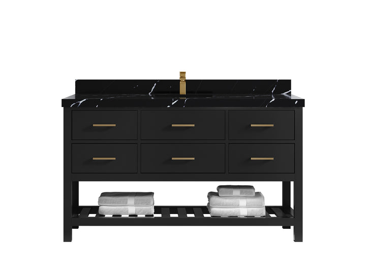 Parker 60 in. W x 22 in. D Single Sink Bathroom Vanity - photo 8