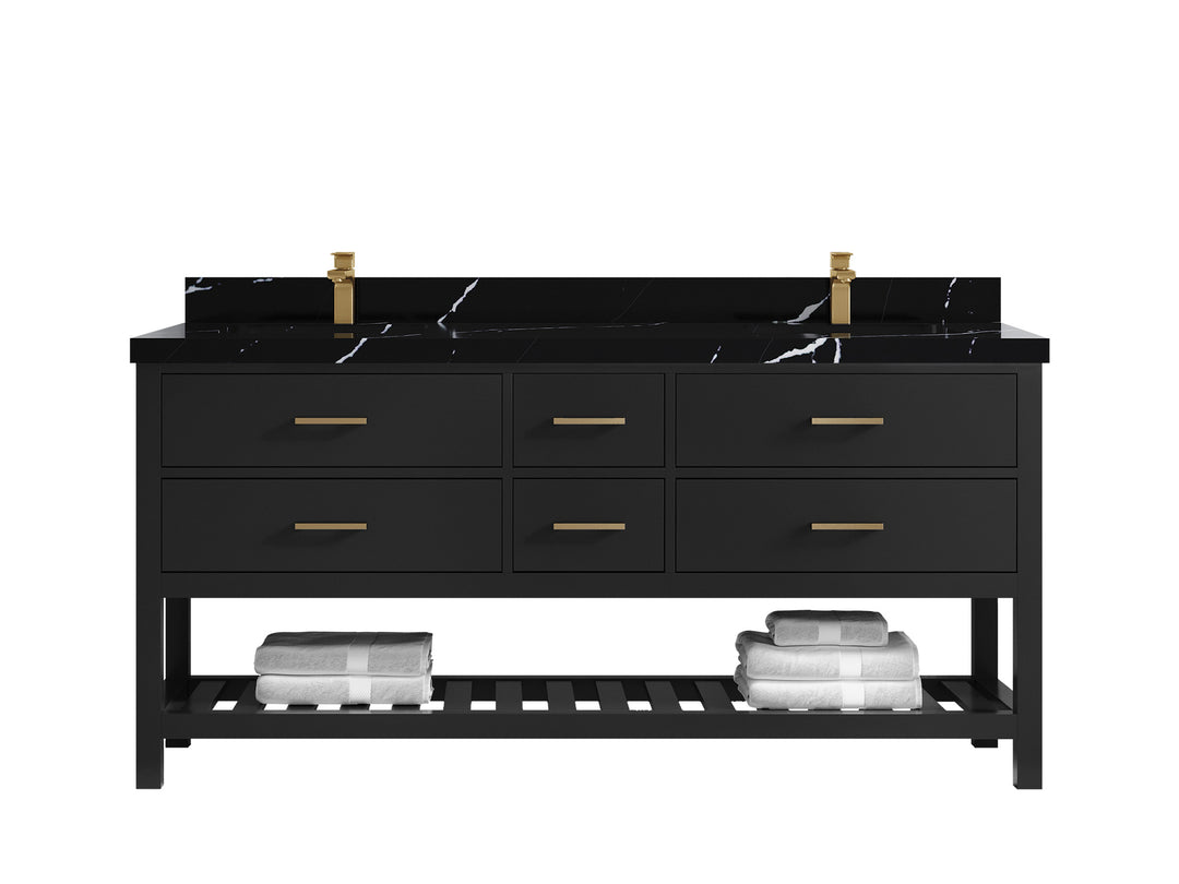 Parker 72 in. W x 22 in. D Double Sink Bathroom Vanity