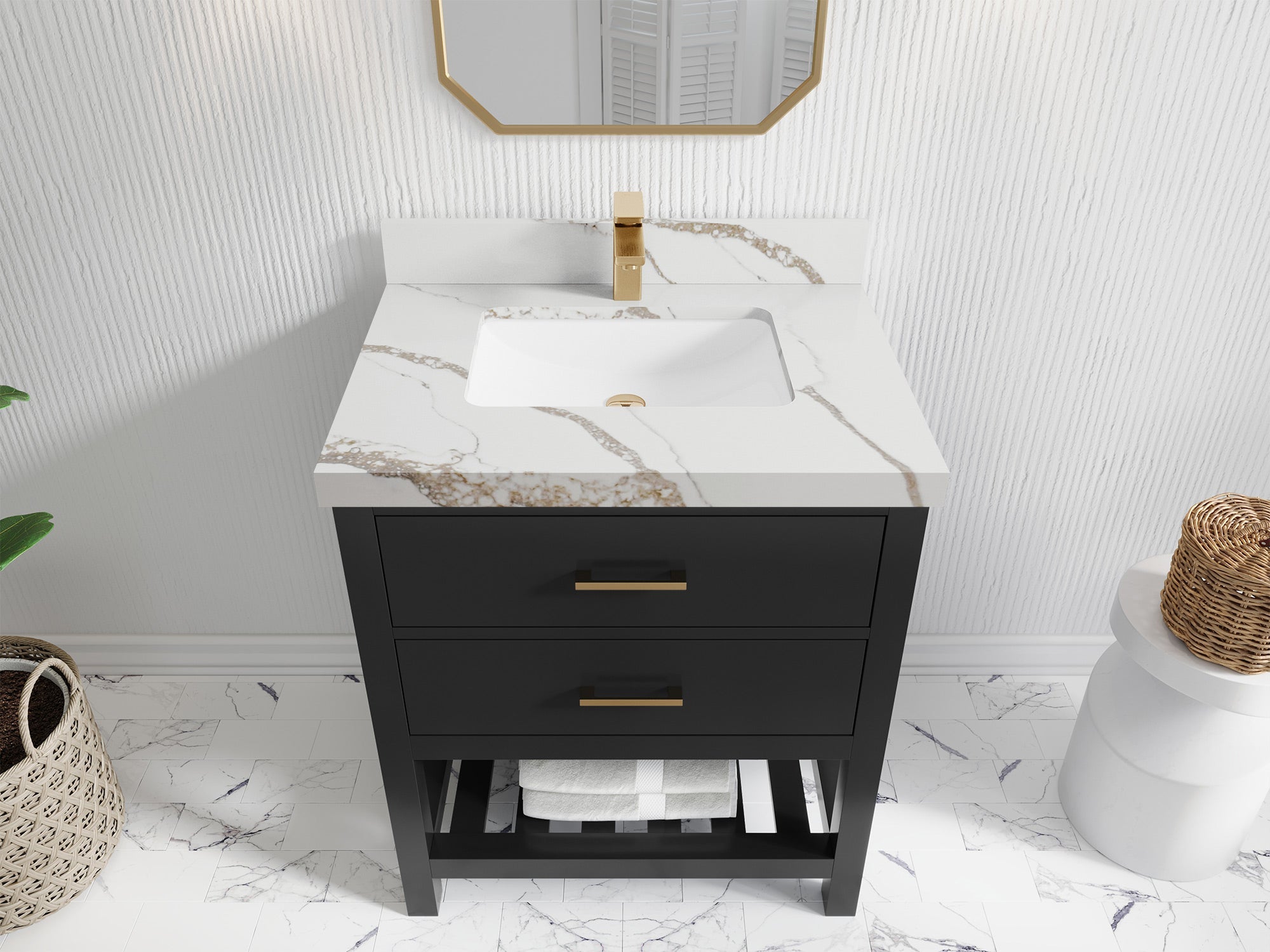 Parker 30 in. W x 22 in. D Single Sink Bathroom Vanity