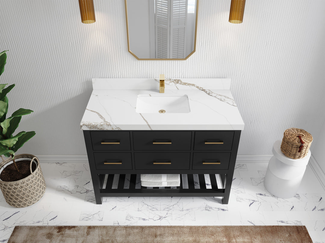 Parker 48 in. W x 22 in. D Single Sink Bathroom Vanity
