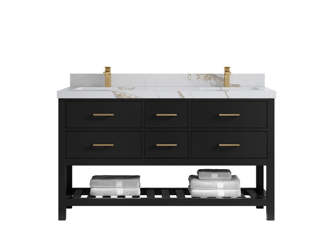 Parker 60 in. W x 22 in. D Double Sink Bathroom Vanity