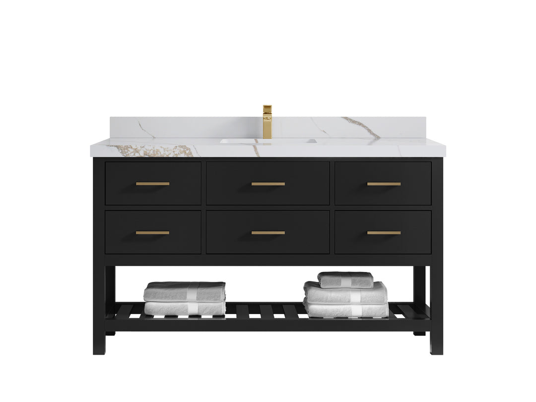 Parker 60 in. W x 22 in. D Single Sink Bathroom Vanity