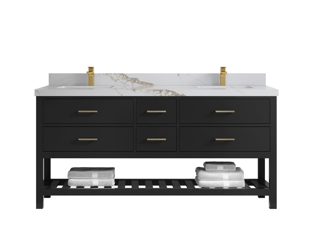 Parker 72 in. W x 22 in. D Double Sink Bathroom Vanity
