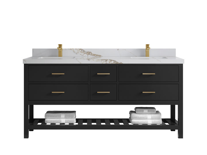 Parker 72 in. W x 22 in. D Double Sink Bathroom Vanity - photo 12