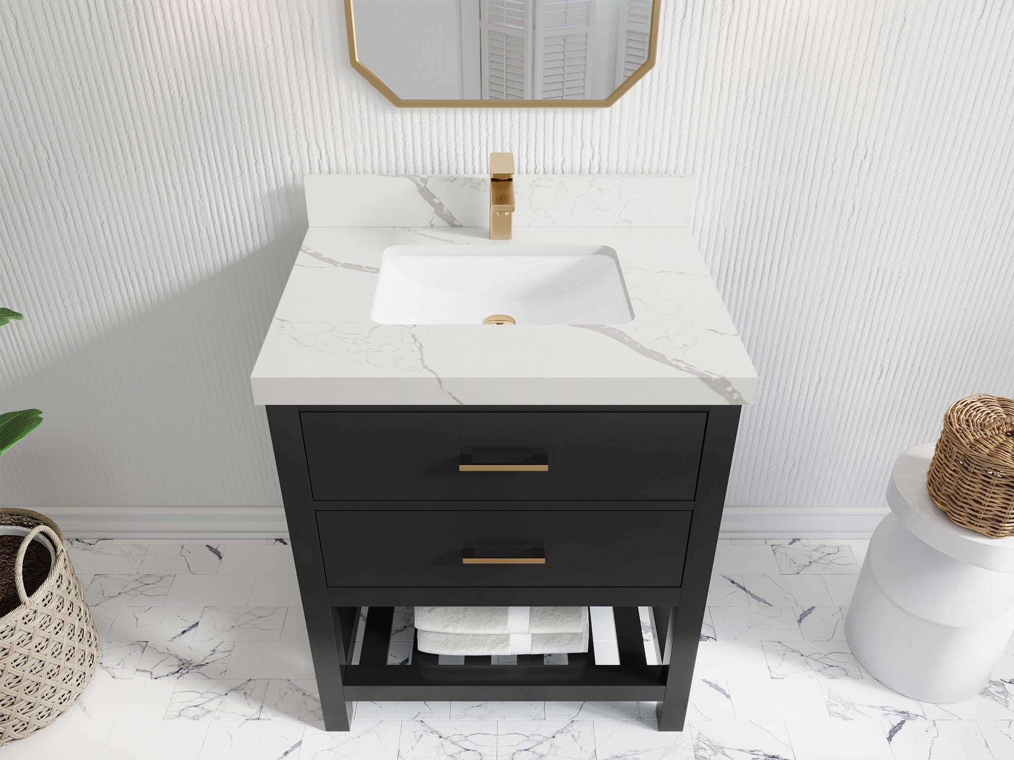 Parker 30 in. W x 22 in. D Single Sink Bathroom Vanity