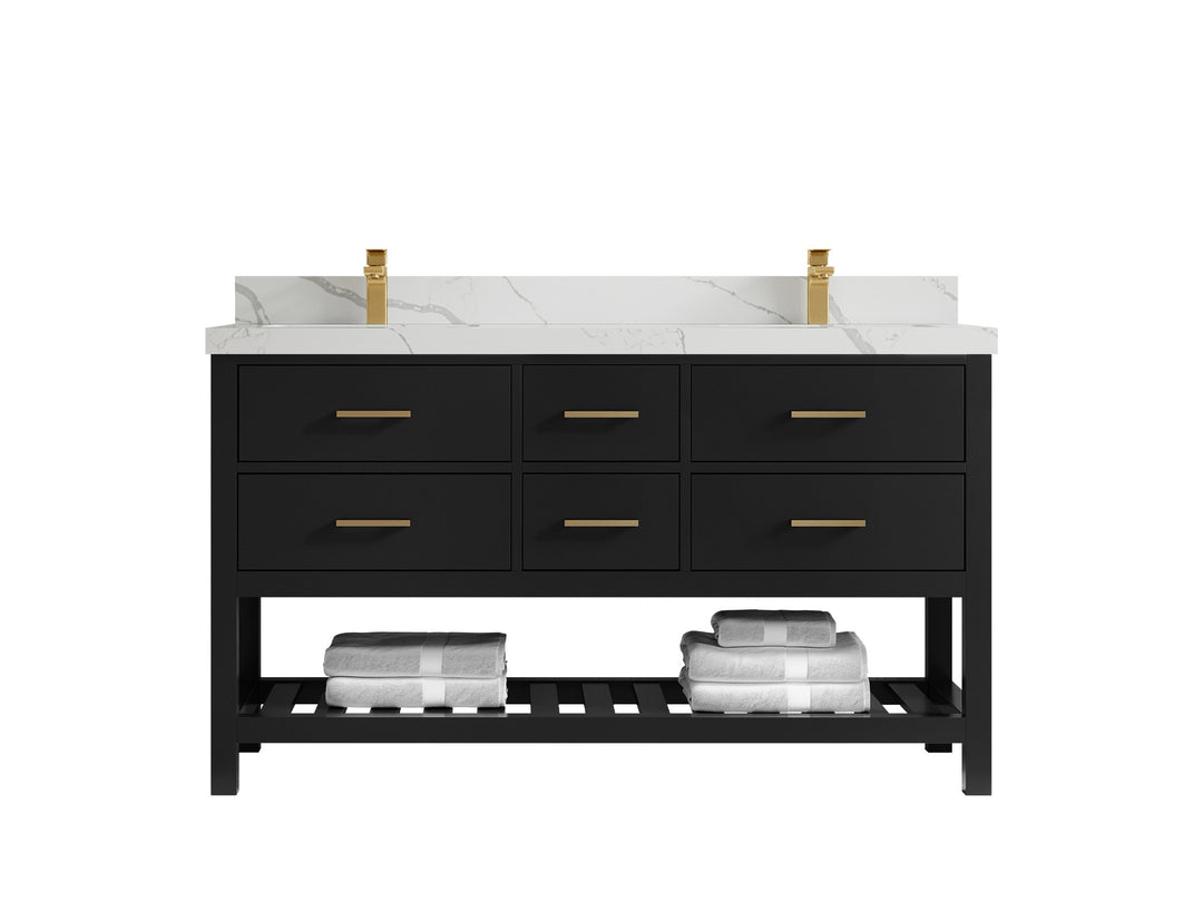 Parker 60 in. W x 22 in. D Double Sink Bathroom Vanity