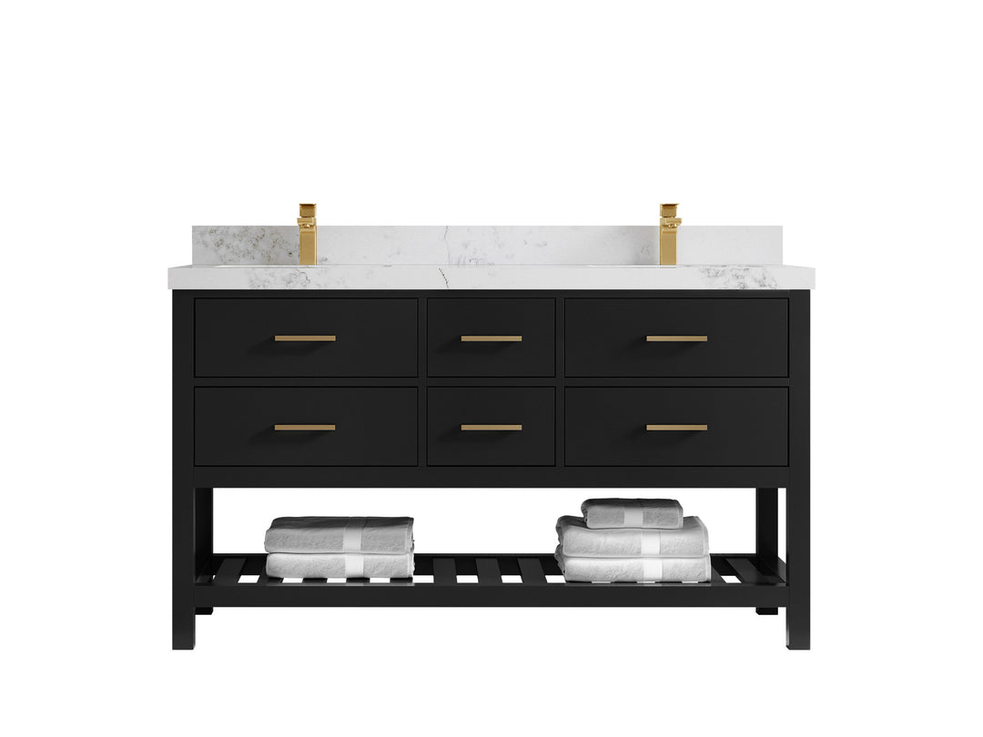 Parker 60 in. W x 22 in. D Double Sink Bathroom Vanity