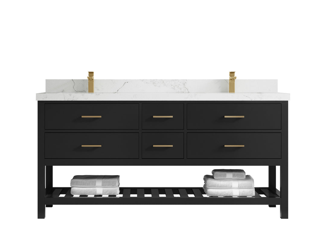 Parker 72 in. W x 22 in. D Double Sink Bathroom Vanity
