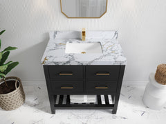 Parker 36 in. W x 22 in. D Single Sink Bathroom Vanity - photo 15