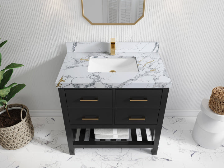 Parker 36 in. W x 22 in. D Single Sink Bathroom Vanity - photo 15