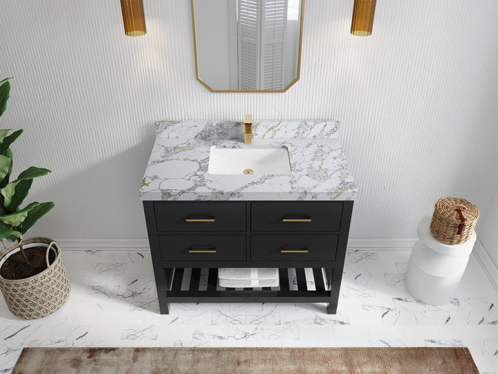 Parker 42 in. W x 22 in. D Single Sink Bathroom Vanity - photo 15