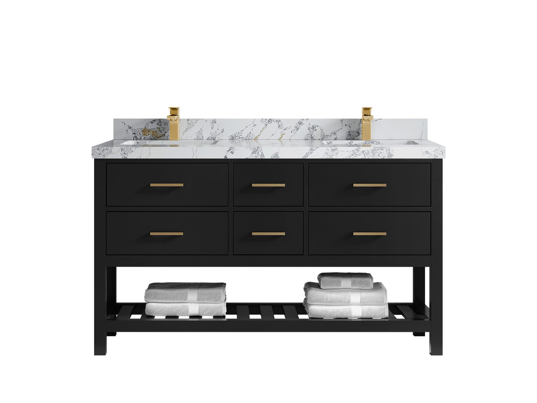 Parker 60 in. W x 22 in. D Double Sink Bathroom Vanity