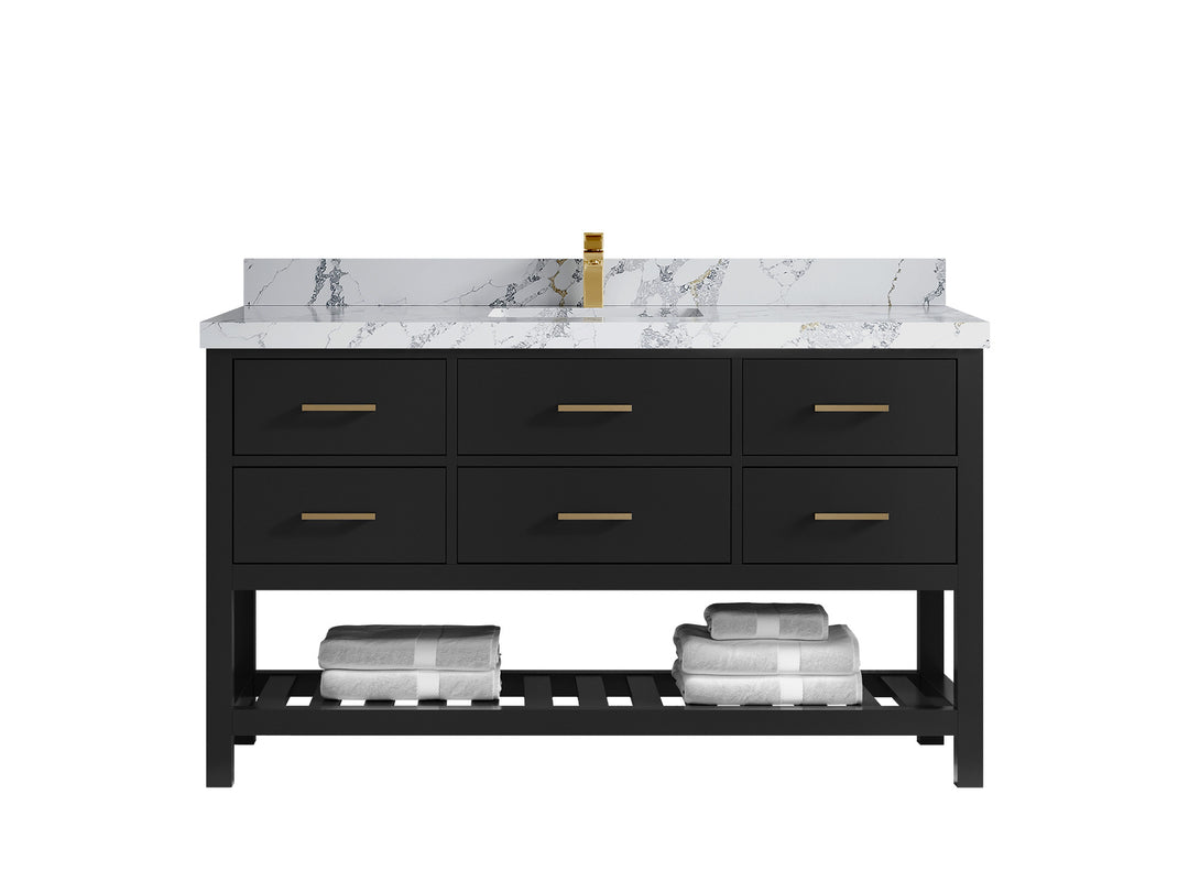 Parker 60 in. W x 22 in. D Single Sink Bathroom Vanity