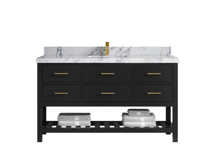 Parker 60 in. W x 22 in. D Single Sink Bathroom Vanity - photo 24