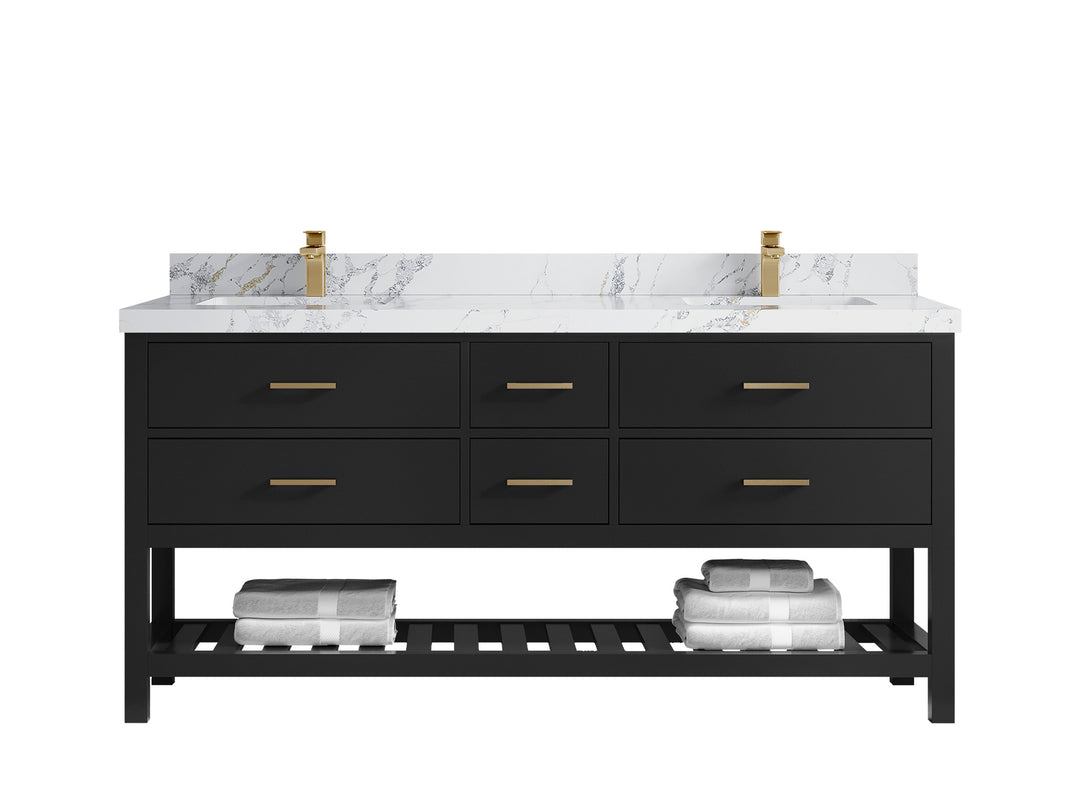 Parker 72 in. W x 22 in. D Double Sink Bathroom Vanity