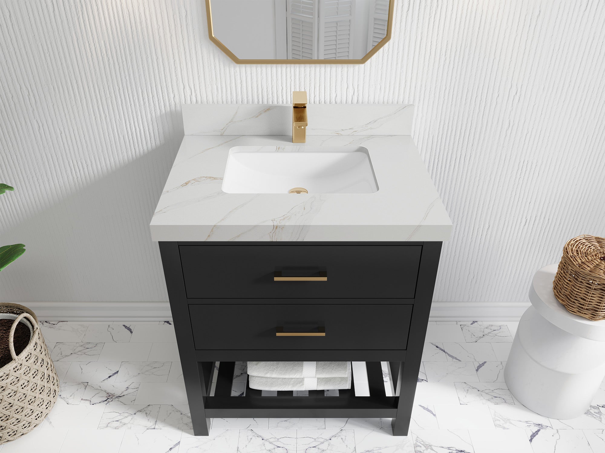 Parker 30 in. W x 22 in. D Single Sink Bathroom Vanity