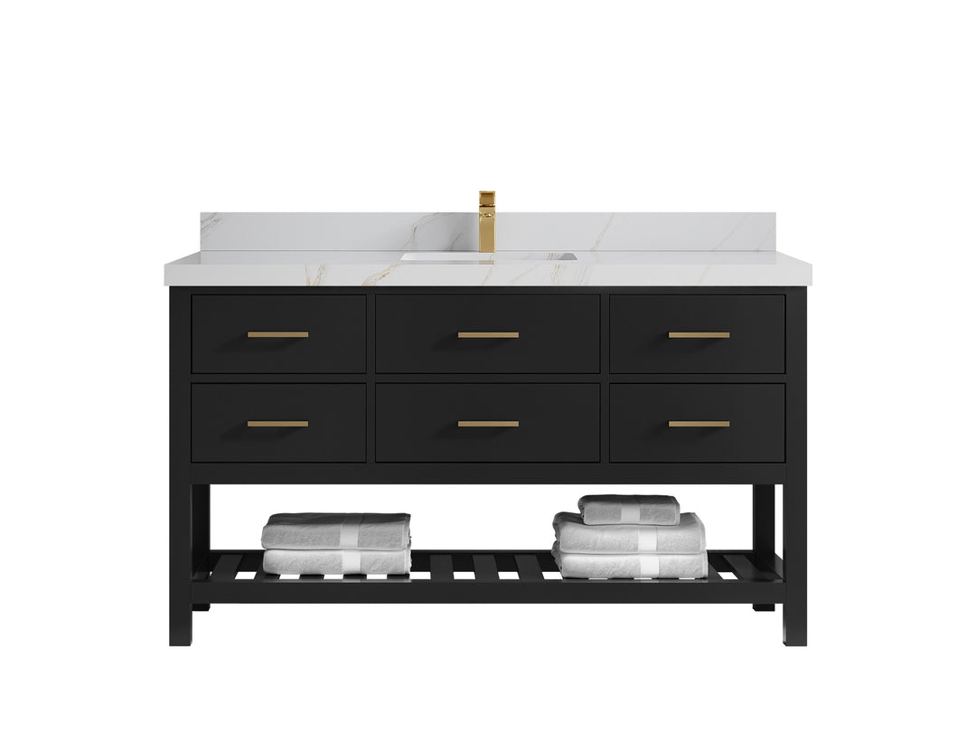 Parker 60 in. W x 22 in. D Single Sink Bathroom Vanity