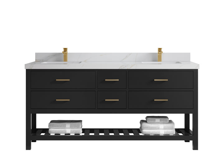 Parker 72 in. W x 22 in. D Double Sink Bathroom Vanity - photo 20