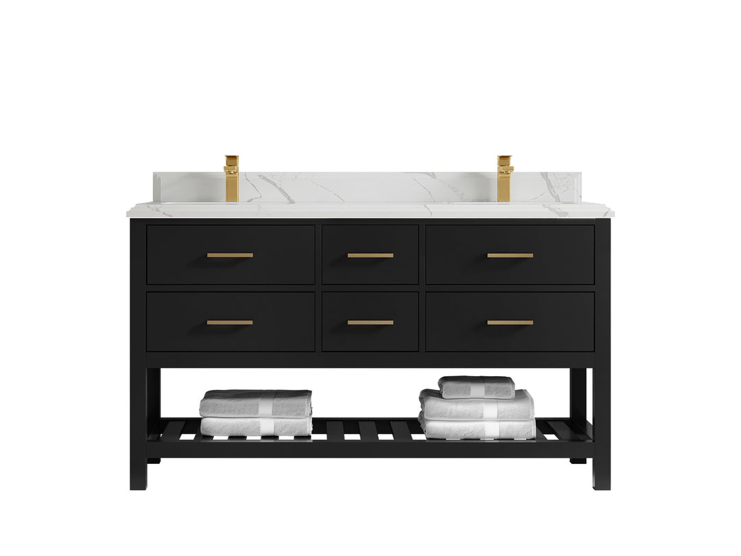 Parker 60 in. W x 22 in. D Double Sink Bathroom Vanity