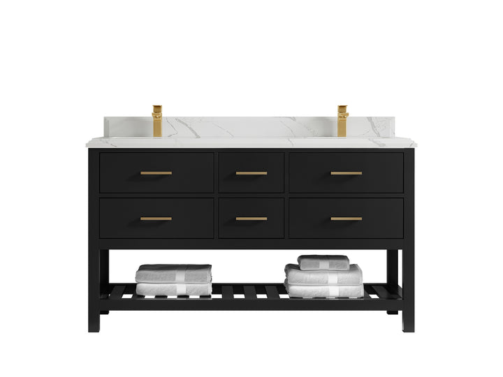 Parker 60 in. W x 22 in. D Double Sink Bathroom Vanity - photo 45