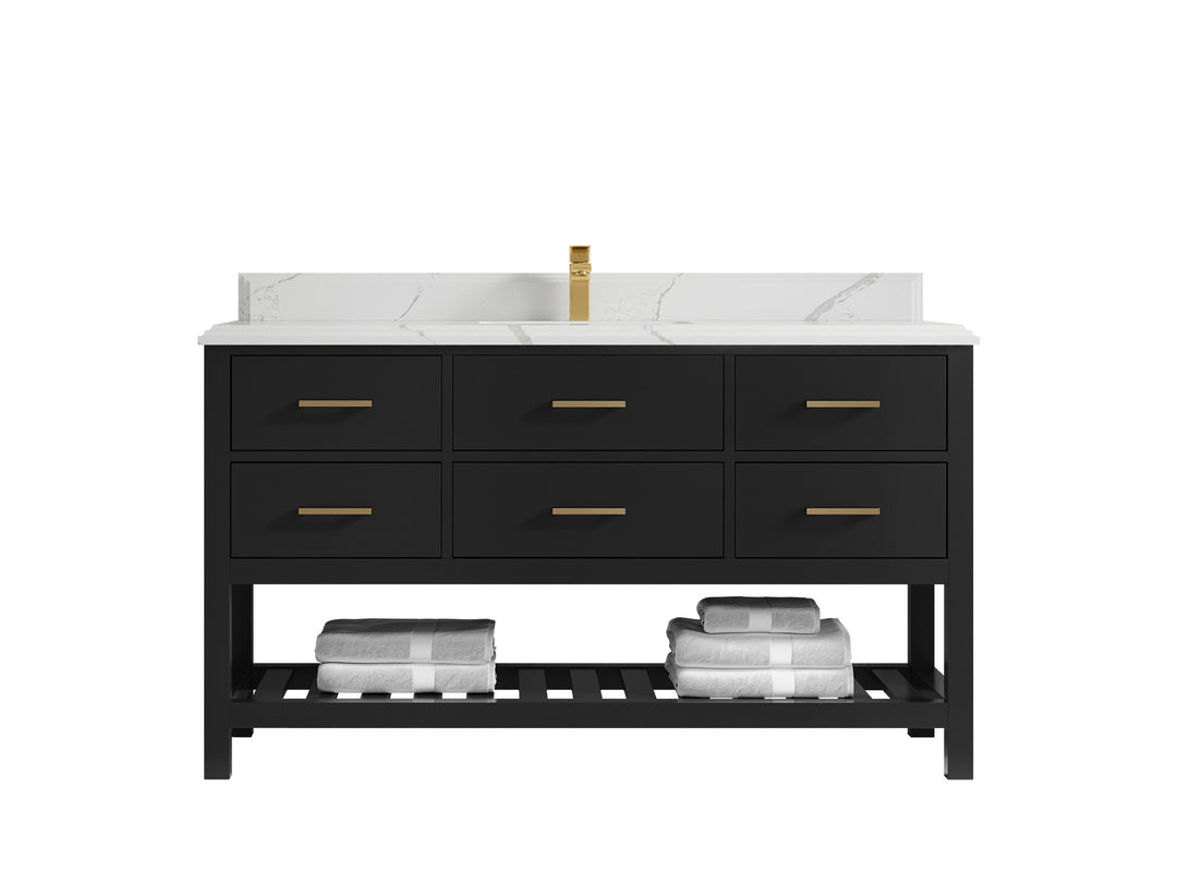 Parker 60 in. W x 22 in. D Single Sink Bathroom Vanity